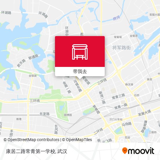 康居二路常青第一学校地图