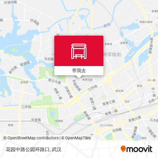 花园中路公园环路口地图