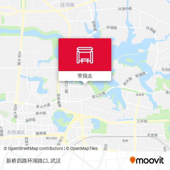 新桥四路环湖路口地图