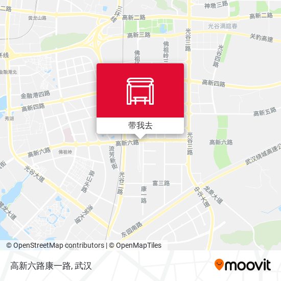 高新六路康一路地图