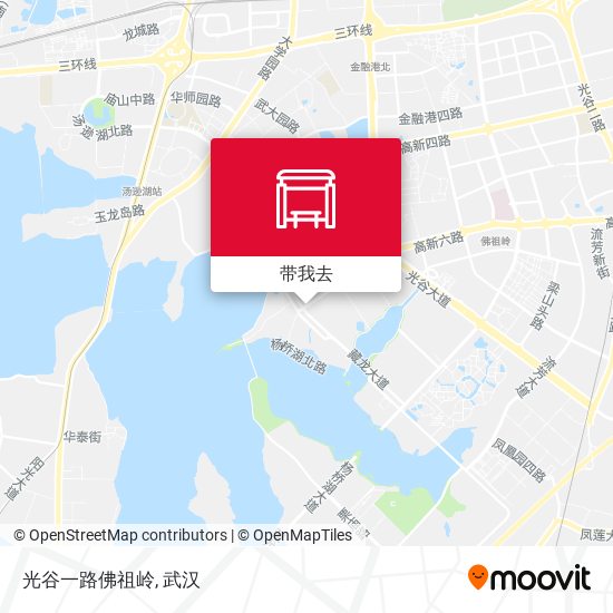 光谷一路佛祖岭地图