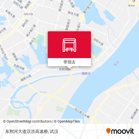 东荆河大道汉洪高速桥地图