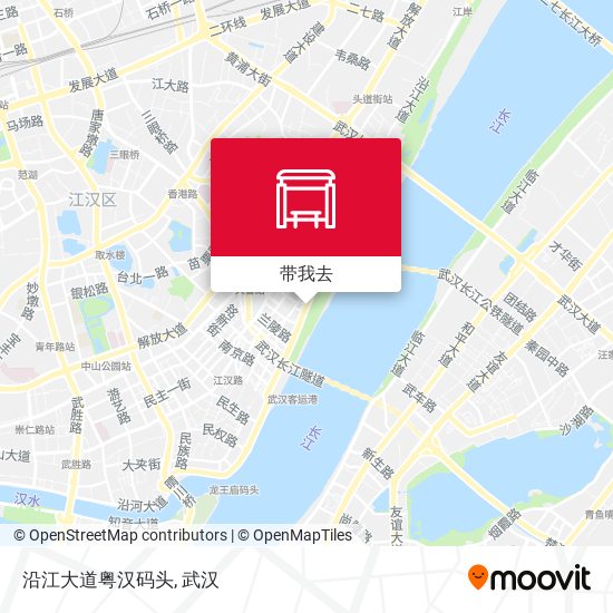 沿江大道粤汉码头地图