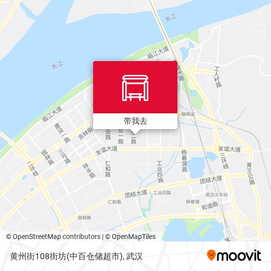 黄州街108街坊(中百仓储超市)地图