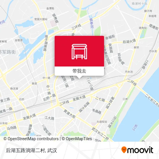 后湖五路淌湖二村地图
