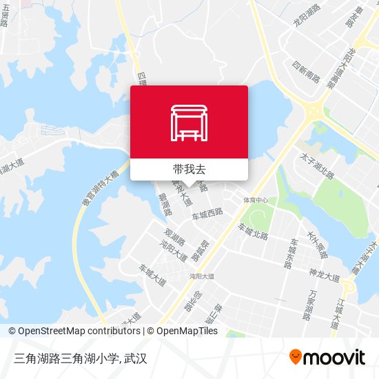 三角湖路三角湖小学地图