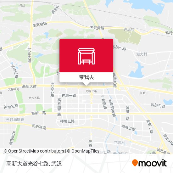 高新大道光谷七路地图