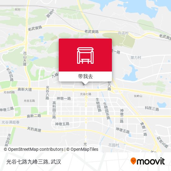 光谷七路九峰三路地图