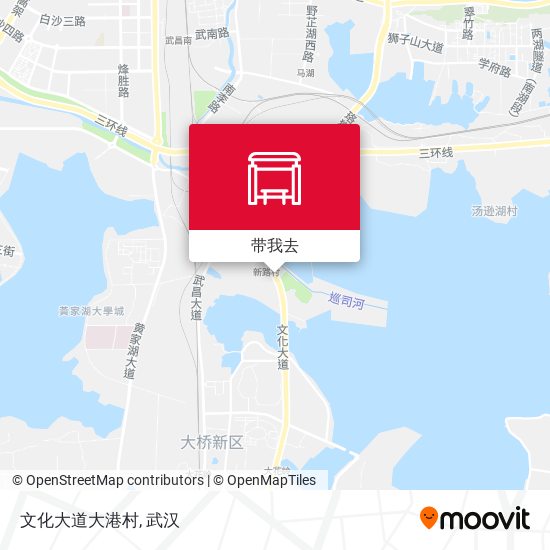 文化大道大港村地图