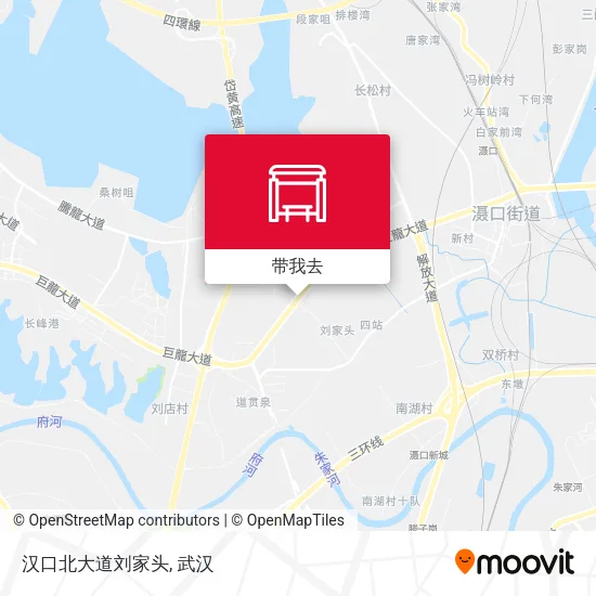 汉口北大道刘家头地图