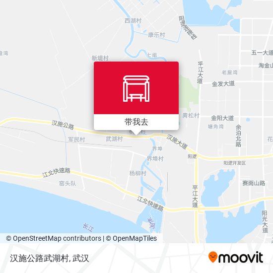 汉施公路武湖村地图