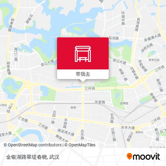 金银湖路翠堤春晓地图