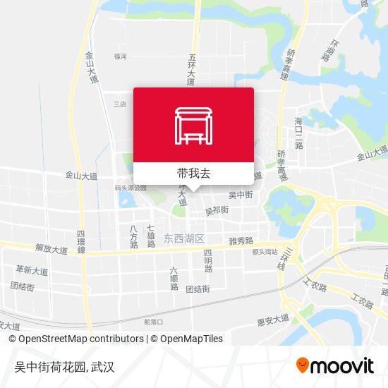 吴中街荷花园地图