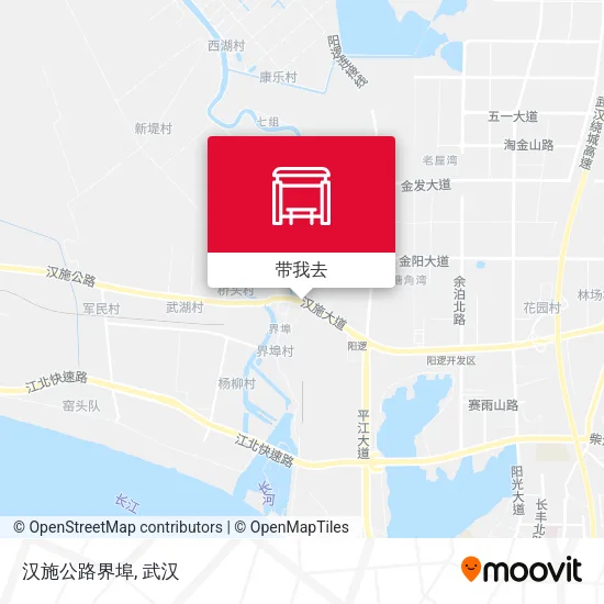 汉施公路界埠地图
