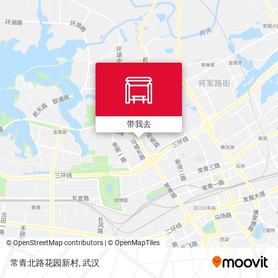 常青北路花园新村地图