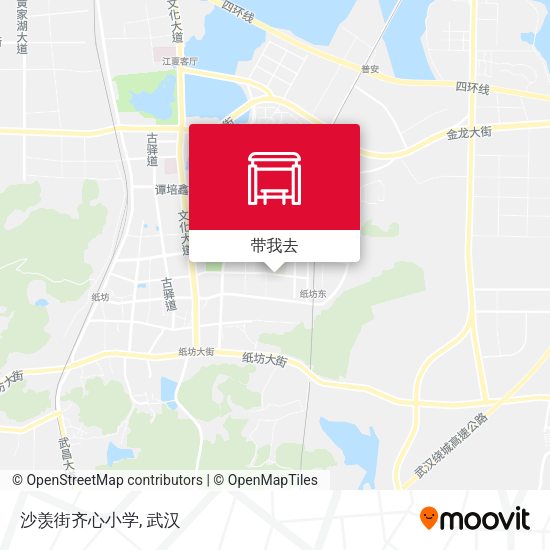 沙羡街齐心小学地图