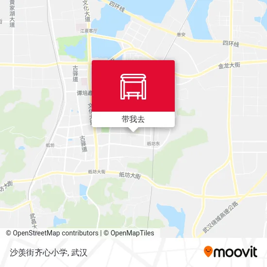 沙羡街齐心小学地图