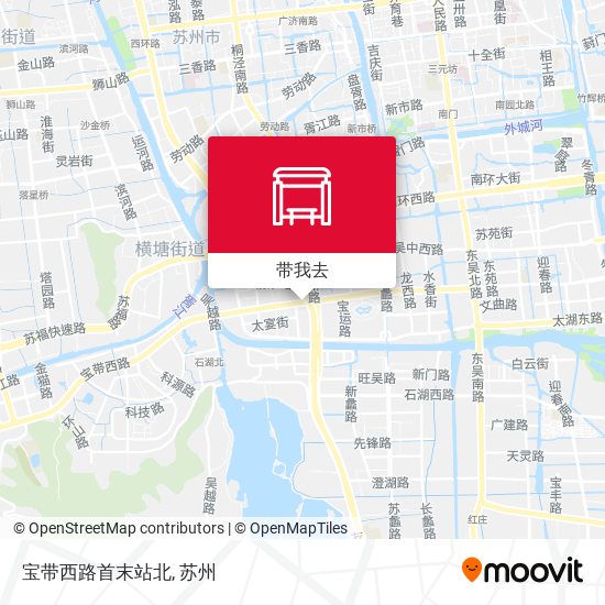 宝带西路首末站北地图