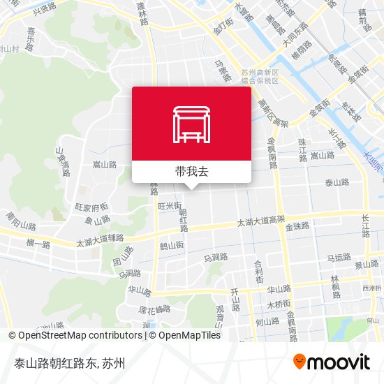 泰山路朝红路东地图