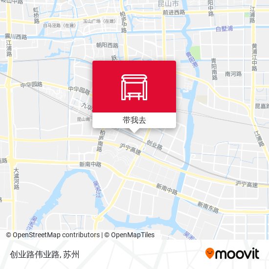 创业路伟业路地图