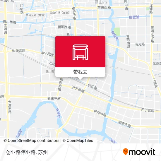 创业路伟业路地图
