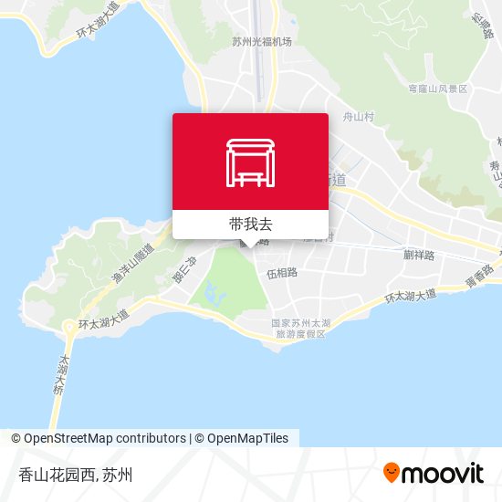 香山花园西地图