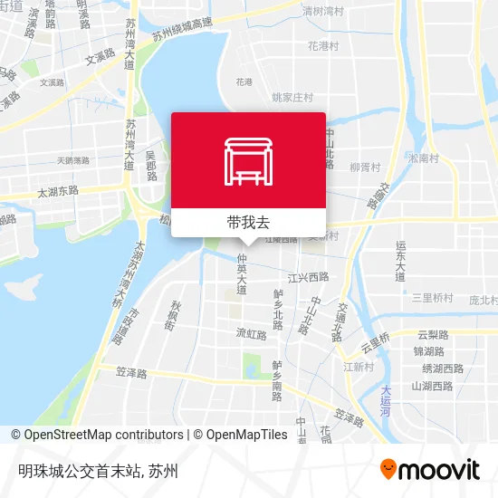 明珠城公交首末站地图