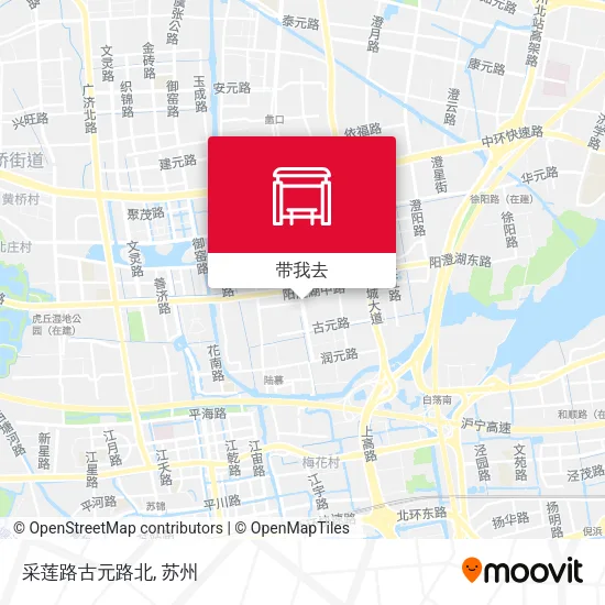 采莲路古元路北地图