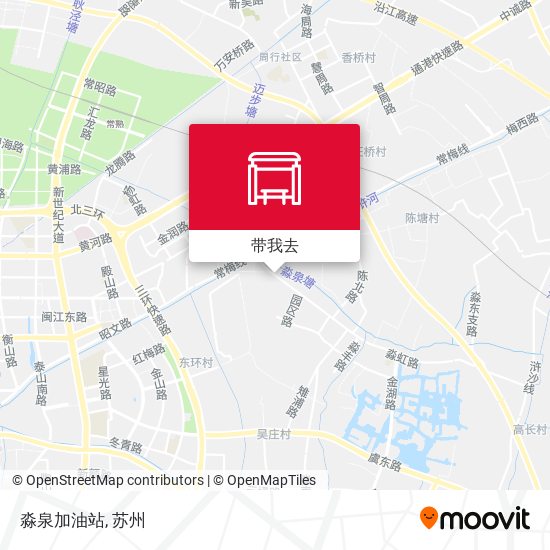 淼泉加油站地图