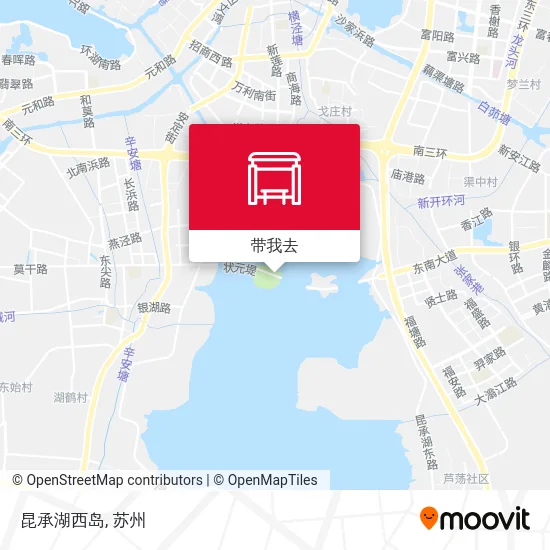 昆承湖西岛地图