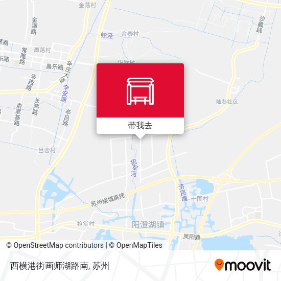 西横港街画师湖路南地图