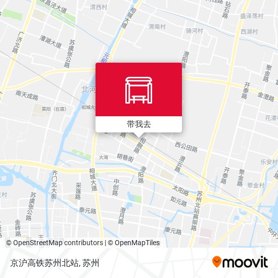 京沪高铁苏州北站地图