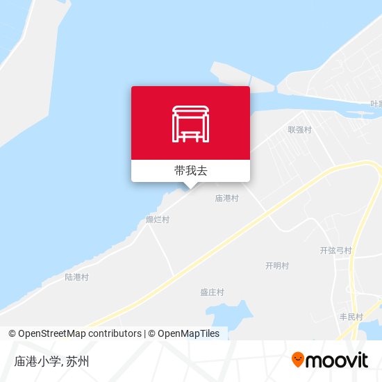 庙港小学地图