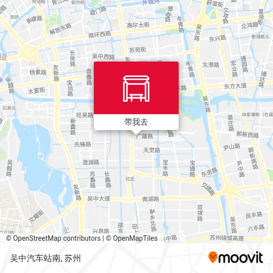 吴中汽车站南地图