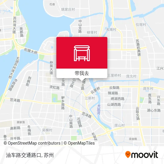 油车路交通路口地图