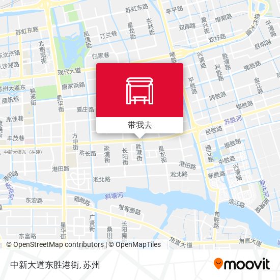 中新大道东胜港街地图