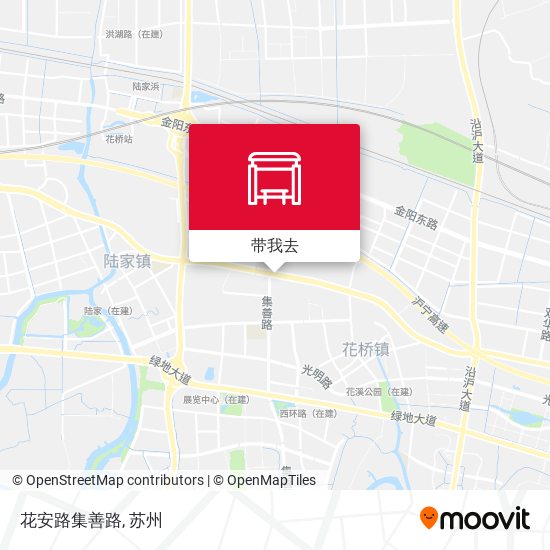 花安路集善路地图