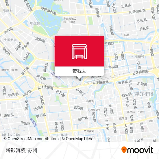 塔影河桥地图