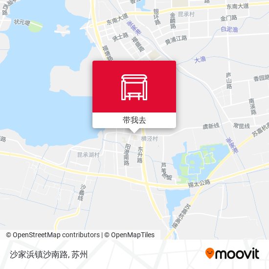 沙家浜镇沙南路地图