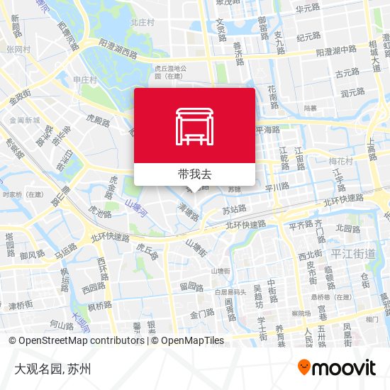 大观名园地图