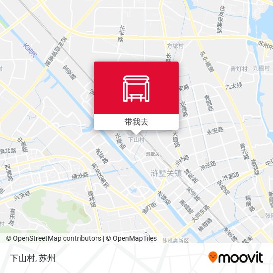 下山村地图