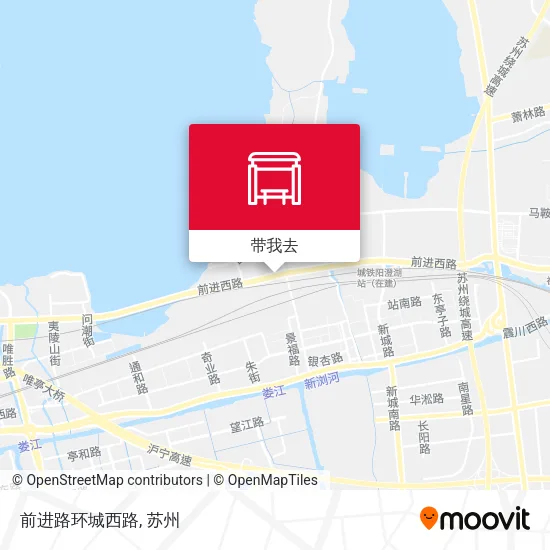 前进路环城西路地图