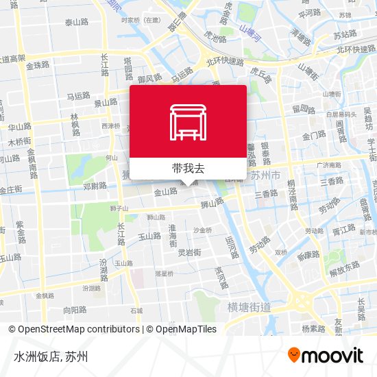 水洲饭店地图