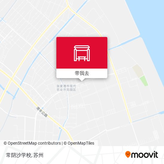 常阴沙学校地图