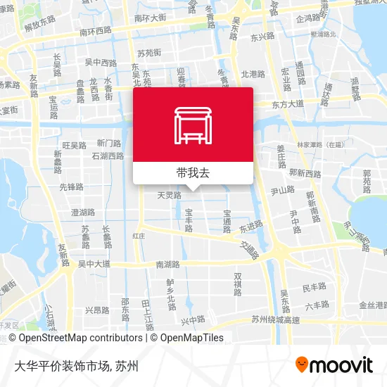 大华平价装饰市场地图