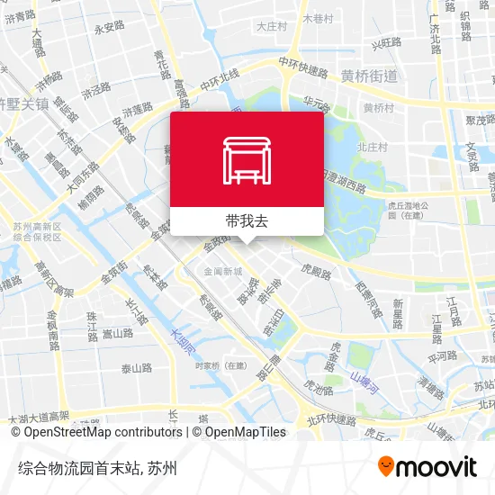 综合物流园首末站地图