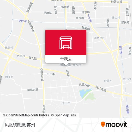 凤凰镇政府地图