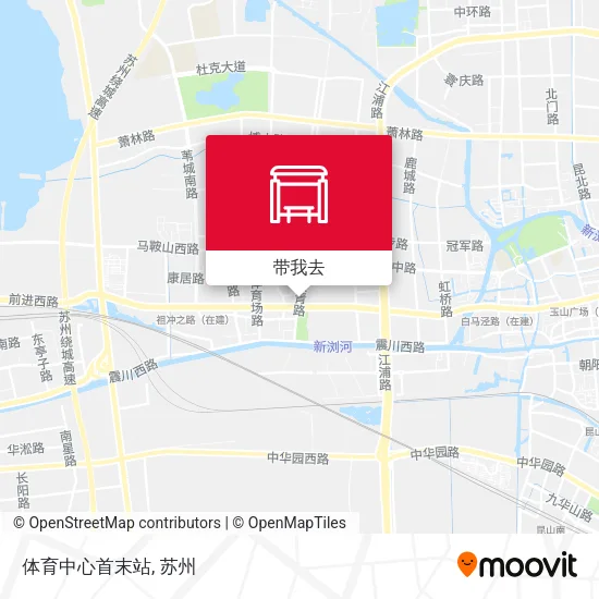 体育中心首末站地图