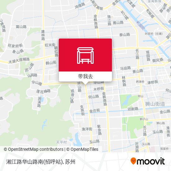 湘江路华山路南(招呼站)地图