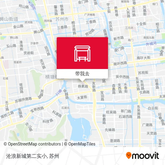 沧浪新城第二实小地图
